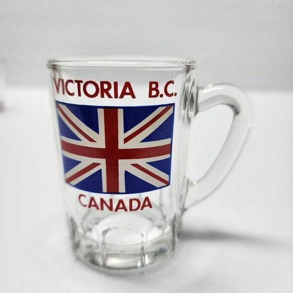 Vintage Victoria British Columbia Canada Flag Small Stein - Picture 1 of 5